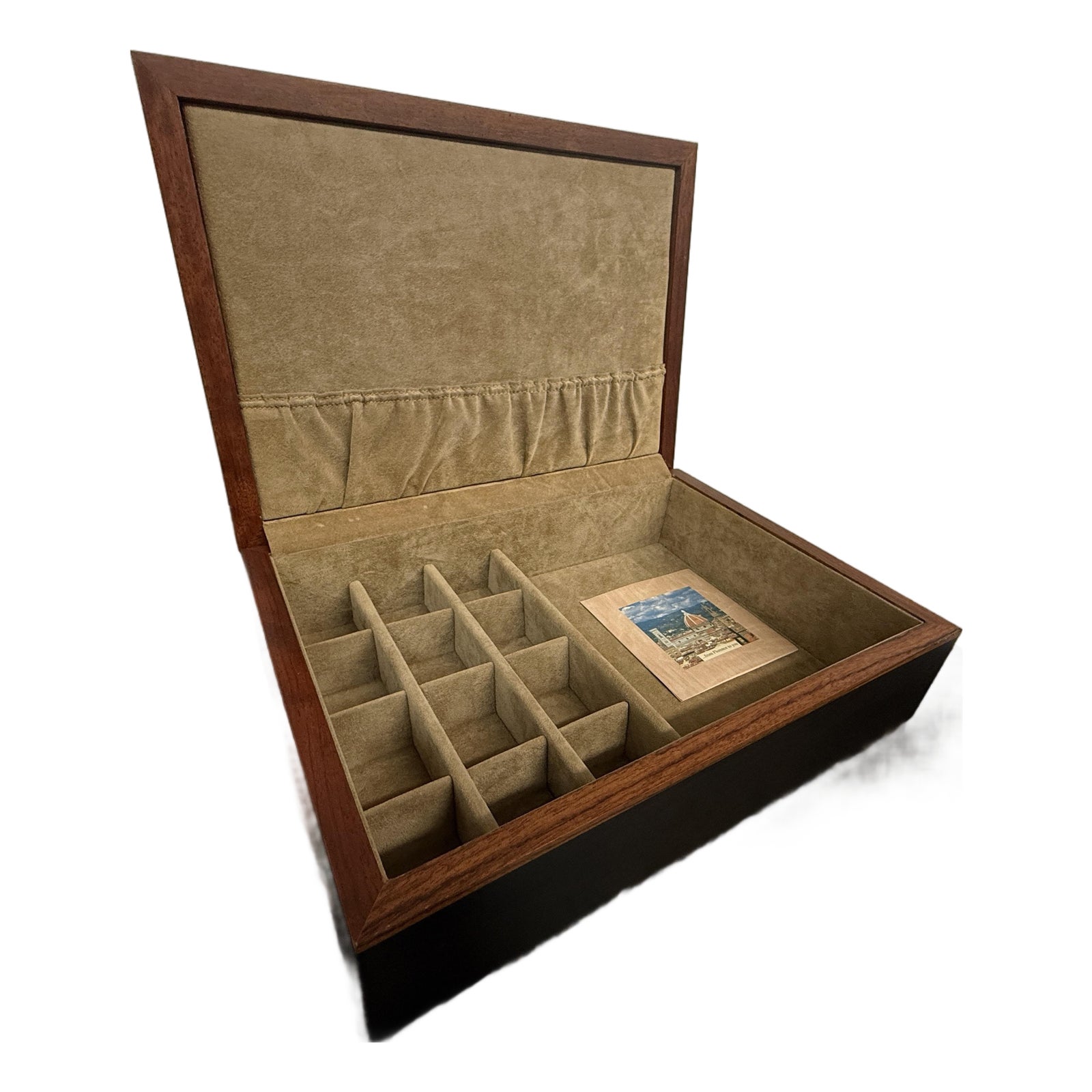 Agresti Luxury Burl Wood Jewelry Box | Chairish
