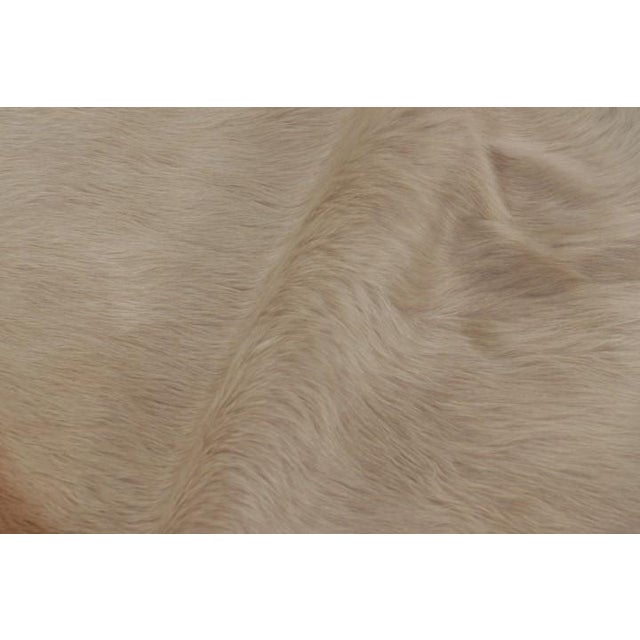 Animal Skin Rug & Kilim’s Large Cowhide Rug in Warm Beige and Cream Tones For Sale - Image 7 of 9