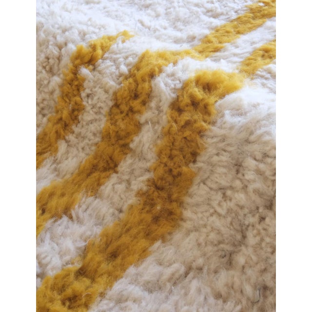 Yellow Yellow Moroccan Modern Area Rug - 11.4 X 8 Ft For Sale - Image 8 of 8