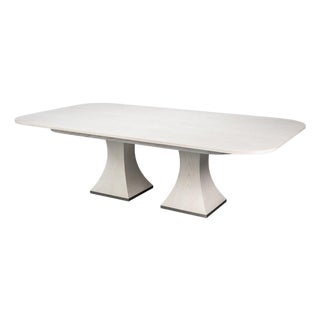 Rectangular White Dining Table For Sale