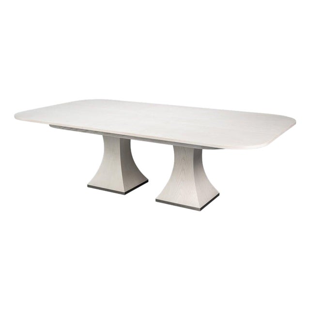 Rectangular White Dining Table For Sale