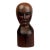 Unique 19th C. American Wood, Hand Carved Milliner Head Bust Sculpture For Sale