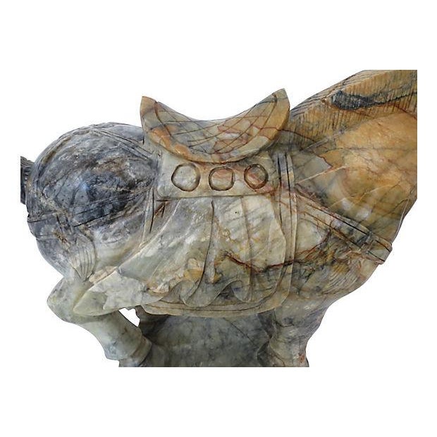 Hand Carved Marble Tang Dynasty Horse Sculpture Chairish