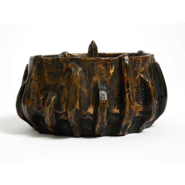 Large Mid-Century Brutalist Modern Bronze Candleholder, 1960s For Sale - Image 15 of 15