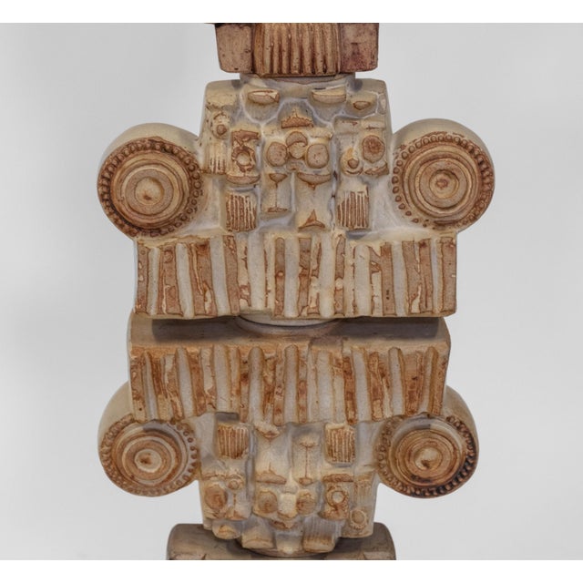 Large Brutalist Sculptural Totem Studio Floor Lamp by Bernard Rooke, England, 1970s For Sale - Image 6 of 16