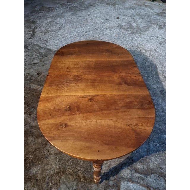 Antique Folding Demi-Lune Dining Table in Walnut, 1890s For Sale - Image 6 of 18