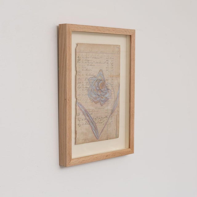 Blue Floral Study IV by Afsoon Thayer For Sale - Image 8 of 10