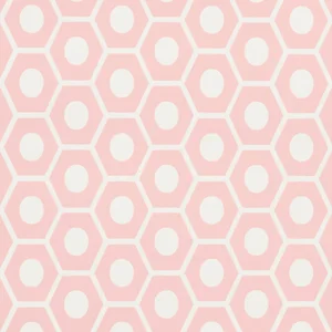 Schumacher Queen B Wallpaper in Pink
