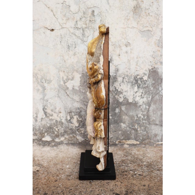 Cherub Angel Within a Baldachin, 18th Century, Portuguese Baroque For Sale - Image 6 of 15