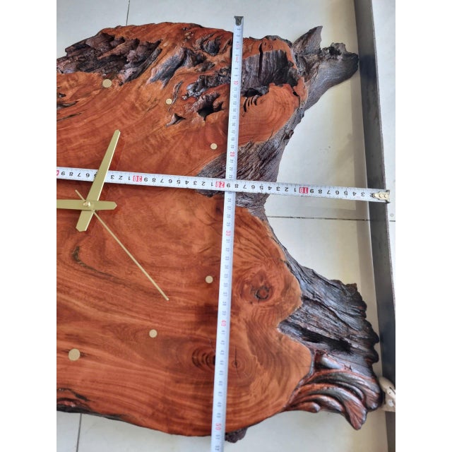 Bleeding Heart - One-of-a-Kind Handcrafted Driftwood Wall Clock Sculpture For Sale - Image 17 of 18