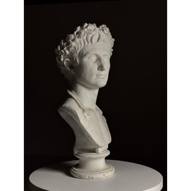 Plaster Bust of Emperor Augustus For Sale - Image 7 of 18