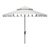 Venice 9 Ft Double Top Umbrella - Ivory/Black For Sale