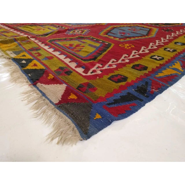 Textile 1920s Anatolian Kilim For Sale - Image 7 of 8