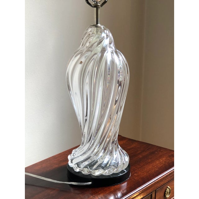Mid-20th Century Murano Style Handblown Glass Table Lamp For Sale - Image 11 of 12