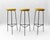 Mid-Century Modern Minimalistic String Bar Stools, 1950s, Set of 3 For Sale - Image 18 of 18