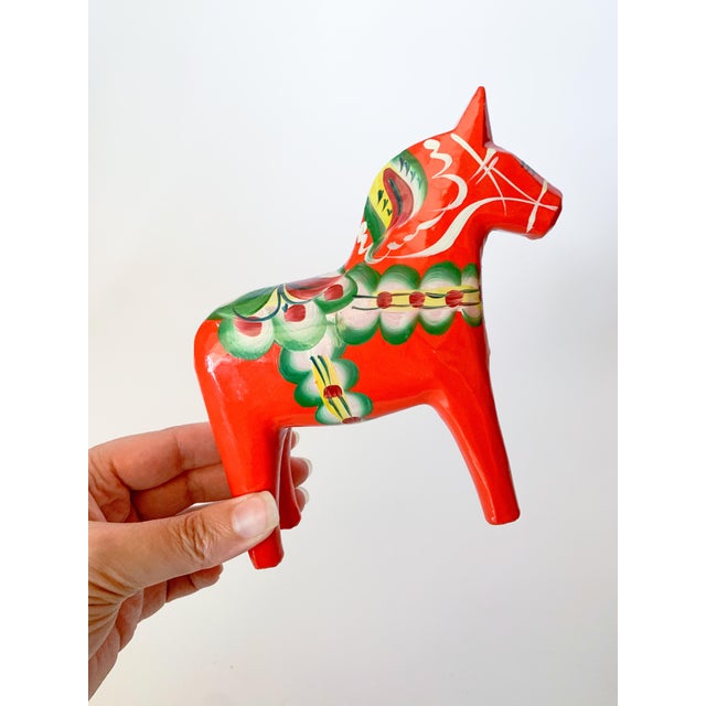 Late 20th Century Swedish Modern Hand Painted Dala Horse by Nils Olsson For Sale In Dallas - Image 6 of 6