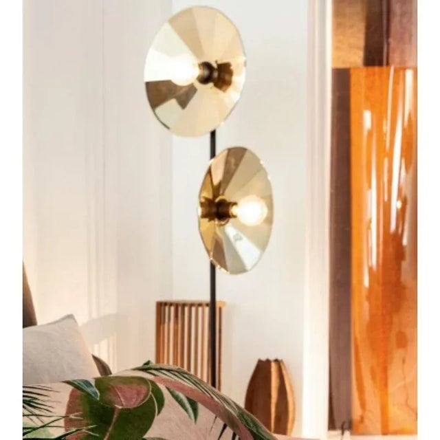 Cometa Floor Lamp in Gold Fractale by Radar For Sale - Image 11 of 13
