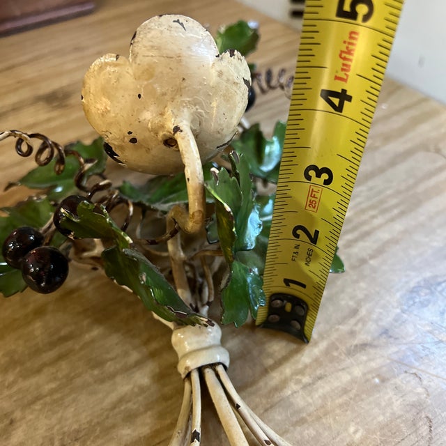 1970s Pair of Italian Tole Candle Sconces For Sale - Image 10 of 10