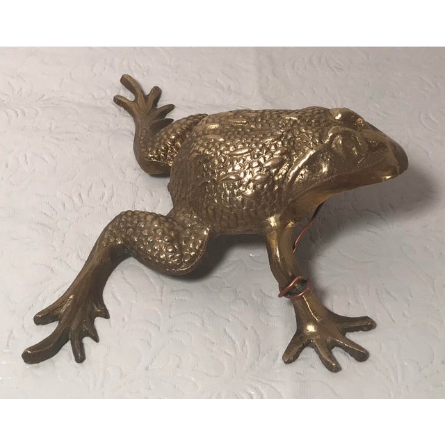 Vintage Brass Frog Figurine Chairish