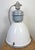 Large Industrial White Enamel Lamp with Clear Glass Cover from Elektrosvit, 1960s For Sale - Image 15 of 18