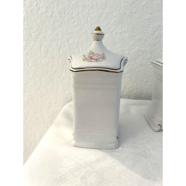 1930s 1930s Floral Dutch Porcelain Canister Set, 3 PCS For Sale - Image 5 of 7