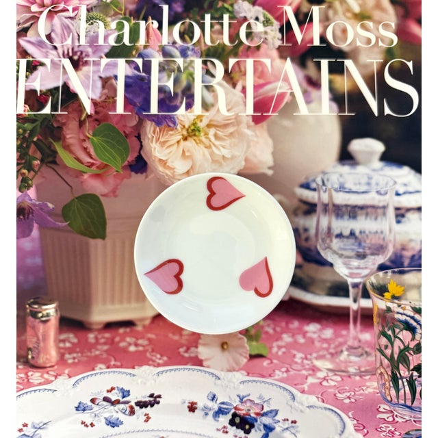 D Porthault Limoges Les Coeurs Pink Hearts Trinket Dish For Sale - Image 10 of 12