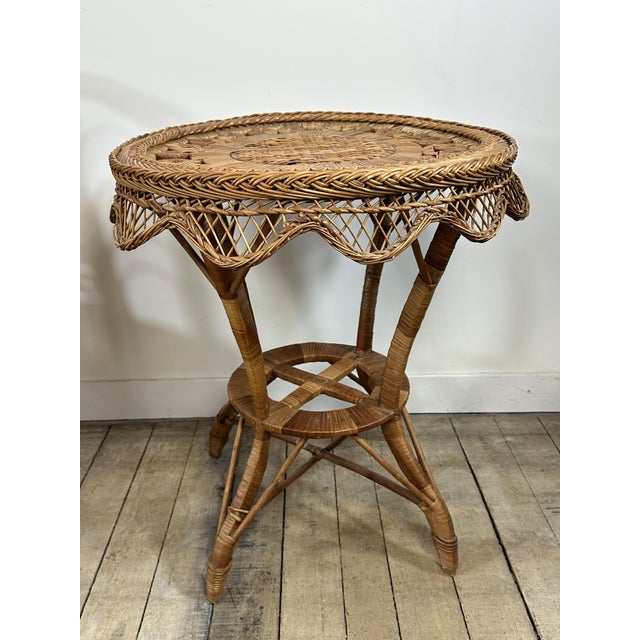 Victorian Rattan Living Room Set, 1920s, Set of 4 For Sale - Image 8 of 15