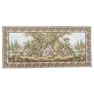 French Aubusson Jaquar Tapestry, 1980s For Sale