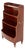Regency Revival Open Front Waterfall Bookcase in Mahogany For Sale