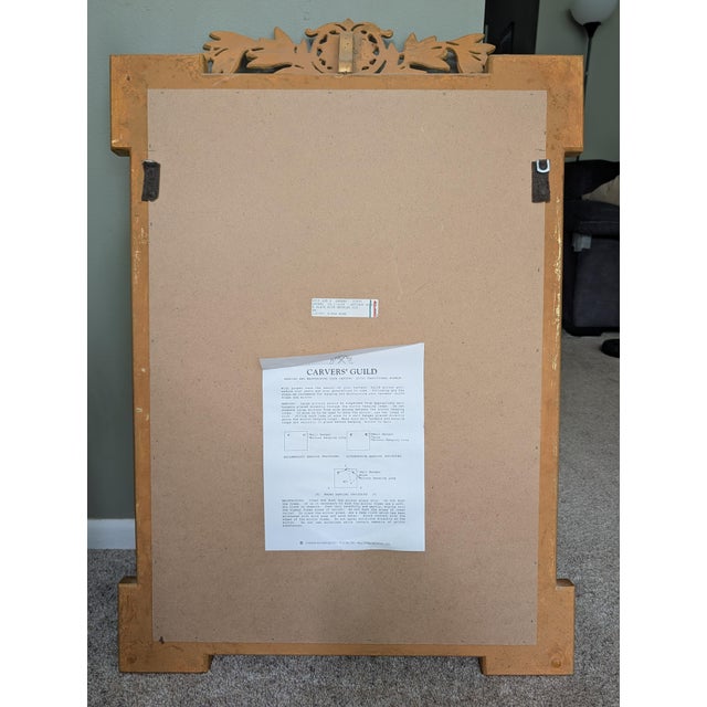 Carvers' Guild Vintage Carvers' Guild Laurel Crown Neo-Classic Wall Mirror (Style #0015) – Excellent Condition For Sale - Image 4 of 6