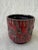 Small vintage Mid Century red and black planter. Marked on the base. Very good condition with a small chip in the foot,...