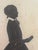 19th Century Silhouette Silkscreened & Gold Gilded in Original Frame For Sale - Image 13 of 18