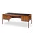 Mid-Century Modern Alma Mid Century Rosewood and Leather Executive Desk For Sale - Image 3 of 10