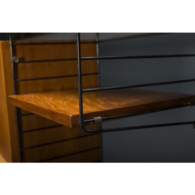 Wood Modular Teak Wall Shelf by Nils Strinning for String, 1960s, Set of 29 For Sale - Image 7 of 17