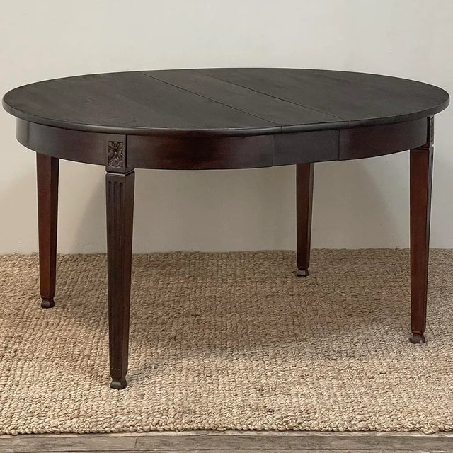 Rustic European Antique French Louis XVI Mahogany Breakfast ~ Dining Table For Sale - Image 3 of 13