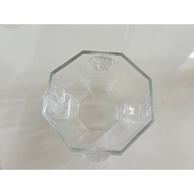 Italian Versace Rosenthal Medusa Clear Bowl For Sale - Image 3 of 6