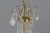 Gold Vintage Brass and Crystal Glass Basket Chandelier For Sale - Image 8 of 15