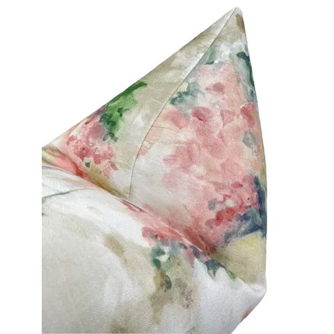 22" Fern Watercolor Floral Pillows - a Pair For Sale - Image 4 of 5