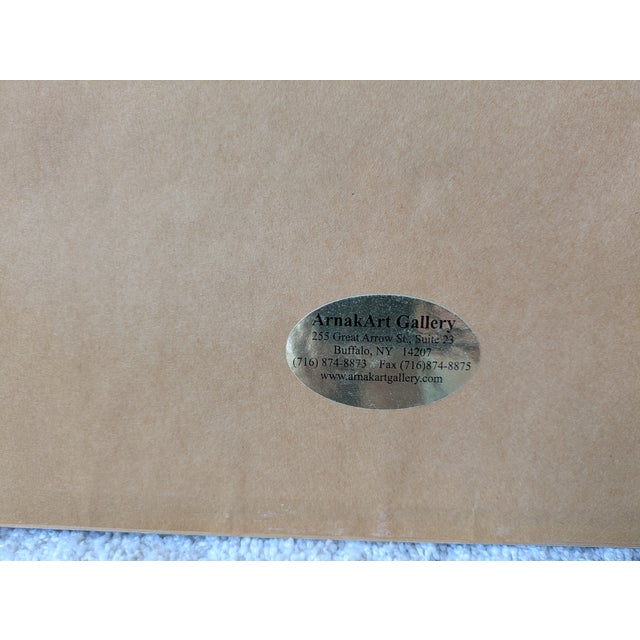 1990s P. Palvik Kalgik Communal Igloo, Framed For Sale - Image 4 of 5