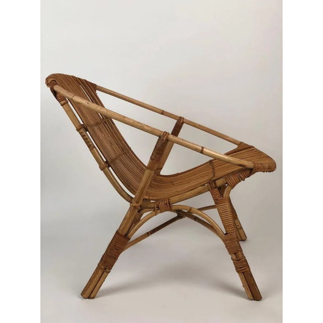 Mid-Century Italian Bamboo Garden Coffee Table & Chairs, 1960s, Set of 3 For Sale - Image 15 of 18