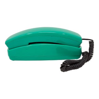 Vintage 1980’s Teal Trimline Telephone For Sale