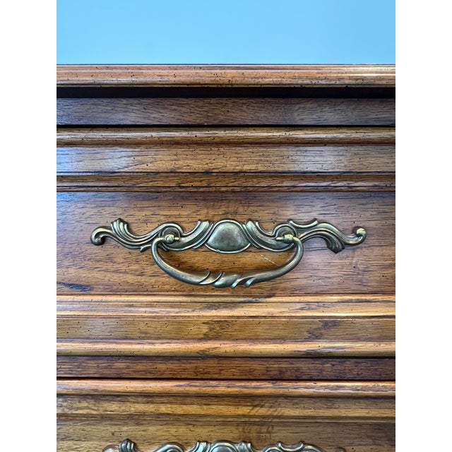 Brown Dixie Furniture Carved French Country Lingerie Chest For Sale - Image 8 of 11