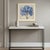 A striking botanical study featuring the elegant blooms of a magnificent blue iris, faithfully reproduced from an original...