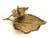 Metal Vintage Gold Metal Leaf Tray For Sale - Image 7 of 10