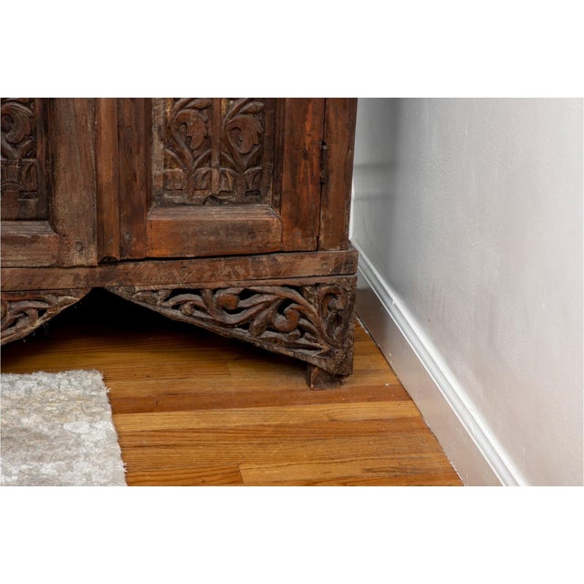 Antique Indonesian Carved Marble Top Cabinet For Sale - Image 12 of 12