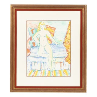 Júlio Reis Pereira, Nude Composition, 1968, Watercolor For Sale