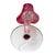Victorian Antique Victorian Cranberrry Hand Blown Glass Epergne Frilled Vase For Sale - Image 3 of 3
