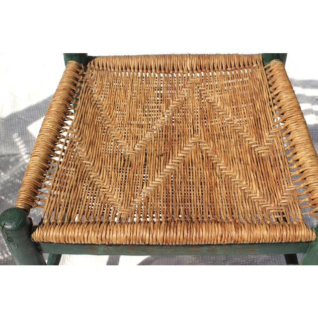 Pair of Mexican Folk Art Chairs in Green From the 1930s For Sale - Image 9 of 12