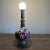 Vintage Small Ceramic Hand Painted Rose Floral Lamp For Sale - Image 9 of 9