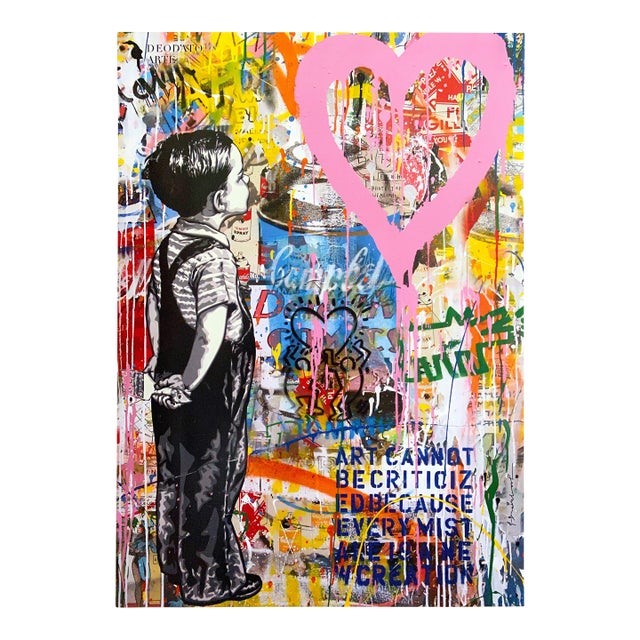 Mr. Brainwash " All My Love " Rare Lithograph Print Pop Art Poster For Sale